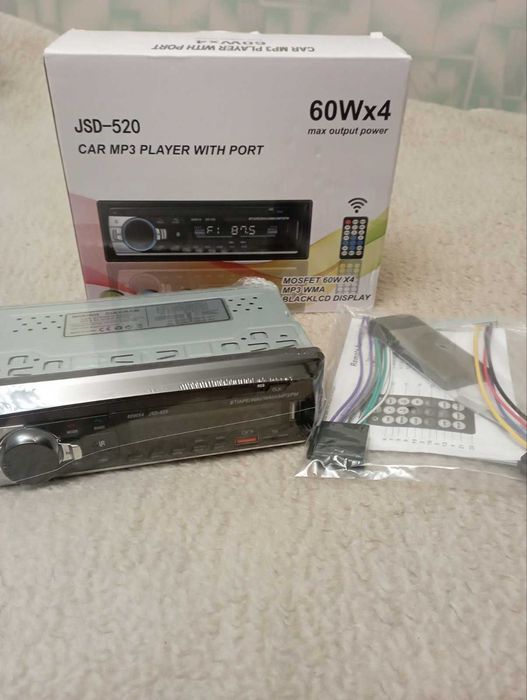 Автомагнітола JSD-520i 4x65W Bluetooth USB FM AUX модель цього року
