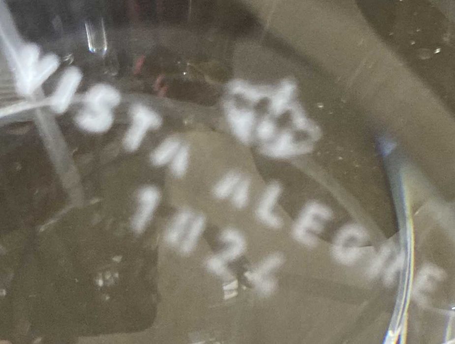 Castiçal em cristal marca Vista Alegre sem uso