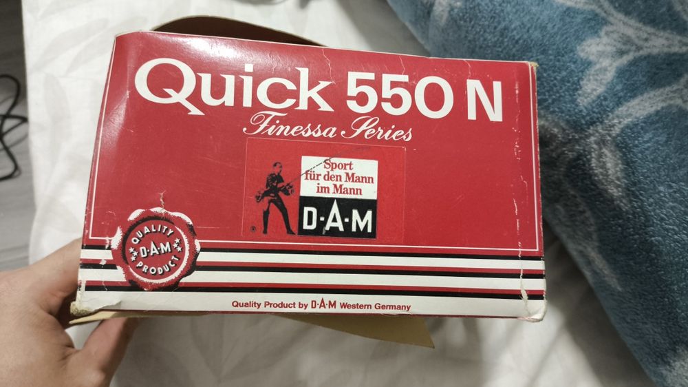 Vintage DAM D.A.M. Molinete giratório de pesca Quick 550, feito na Ale