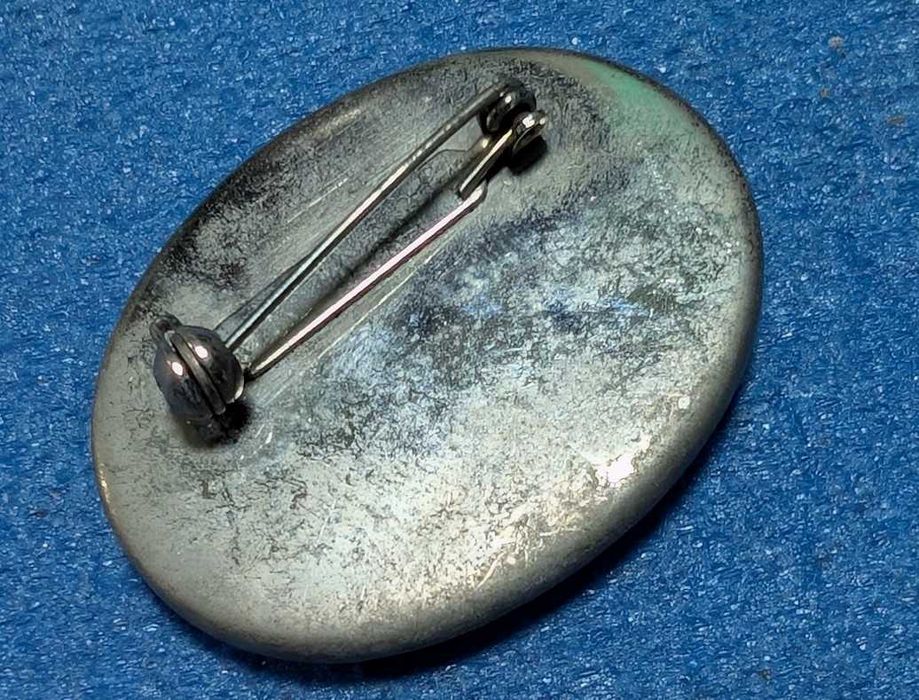 Винтажная цветочная брошь CLOISONNE  размер 3 на 4 см