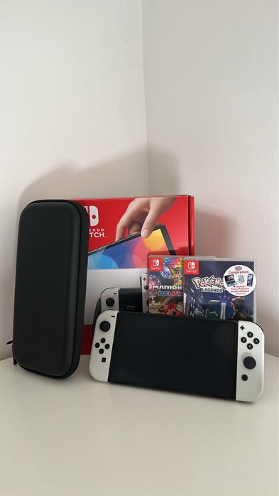 Nintendo Switch OLED+CAPA+JOGOS