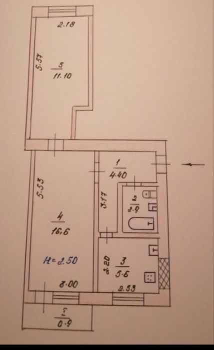 Продам квартиру, дві кімнати