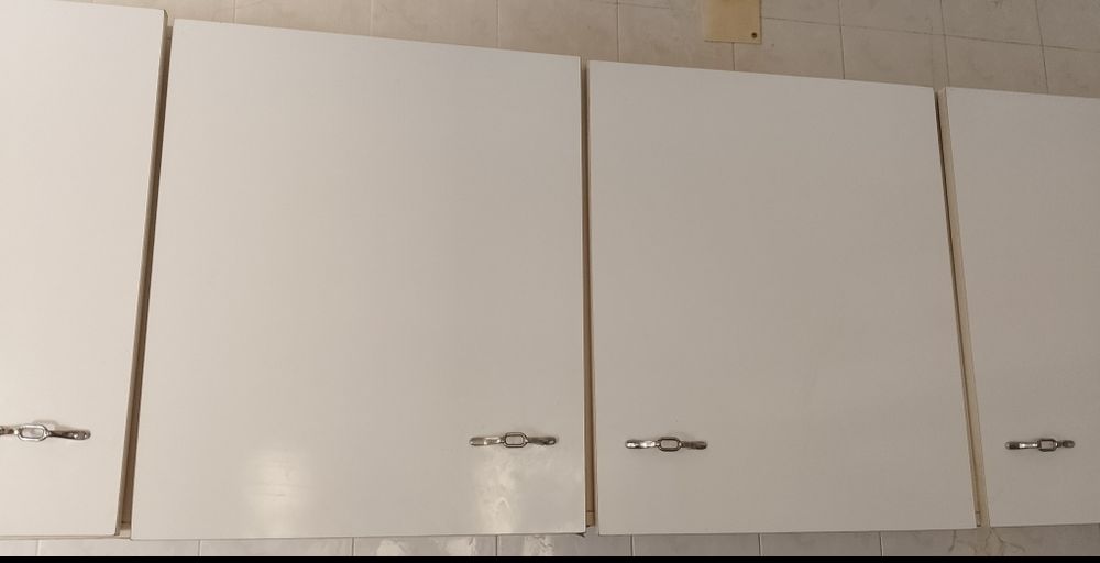 Armários superiores branco 195cm x 60cm
