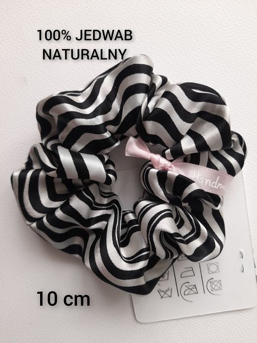 Animal print jedwabna gumka