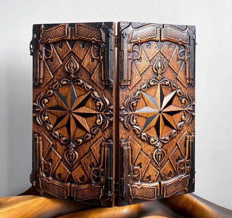 Шахматы и нарды  на подарок Ручная работа