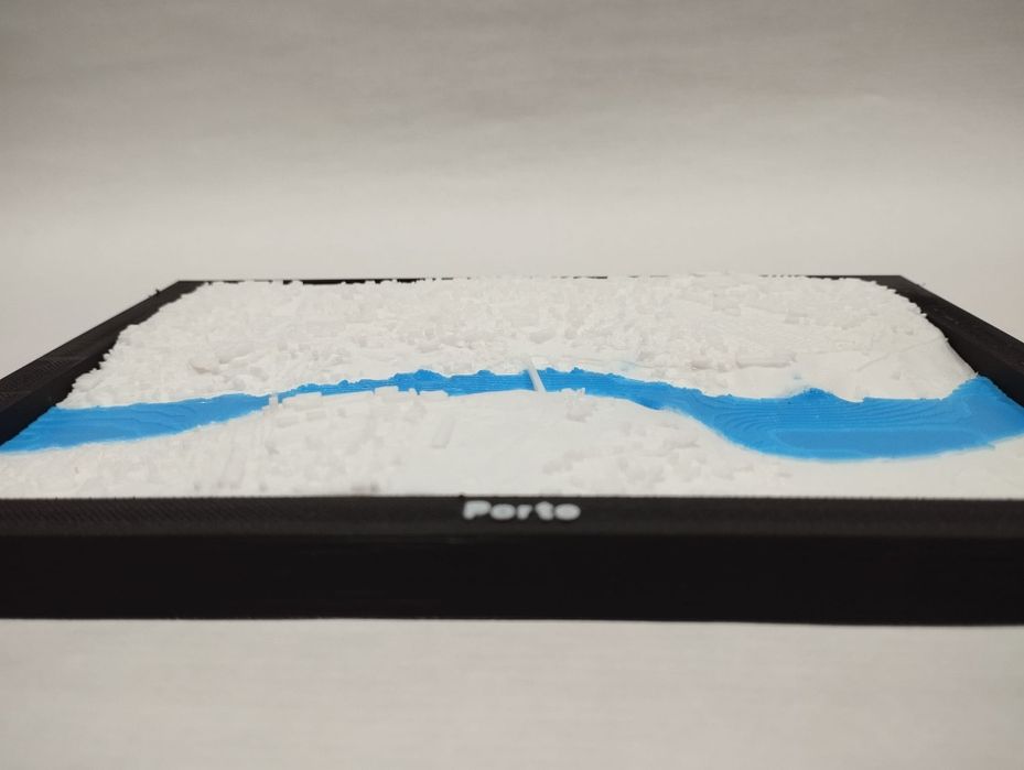 Mapa 3D Porto e Gaia