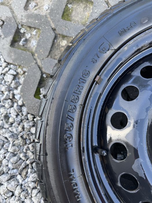 Felgi stalowe 4x100 opony wielosezonowe 195/55/16” Renault Clio Scenic Megane Thalia Twingo Kia Hyundai Toyota VW Seat Skoda