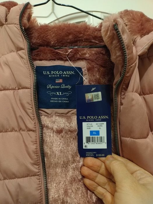 Пуховик жіночий ХЛ U.S. Polo Assn