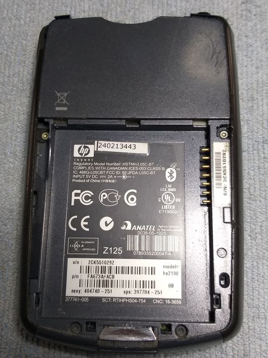 Карманный компьютер HP Hstnh-L05C-BT