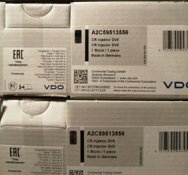 A2C595I3556 Continental/VDO Injetor