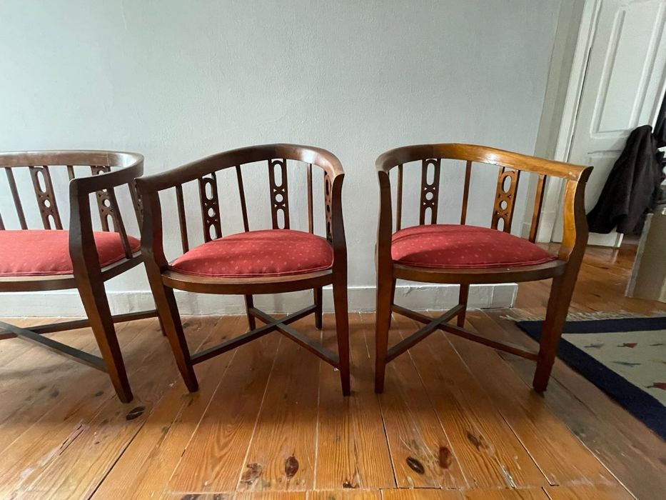 Conjunto de cadeirões Arte Deco