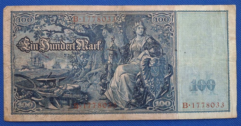 Alemanha - 100 mark 1909 (ver as fotos)