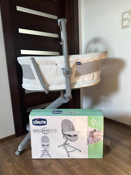 Chicco Baby Hug Pro 4w1 + materacyk i 2 prześcieradła