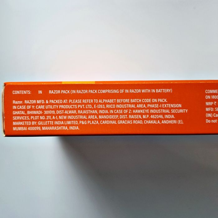 Станок (бритва) Gillette Fusion5 Power з 1 касетою (виробництво Індія)