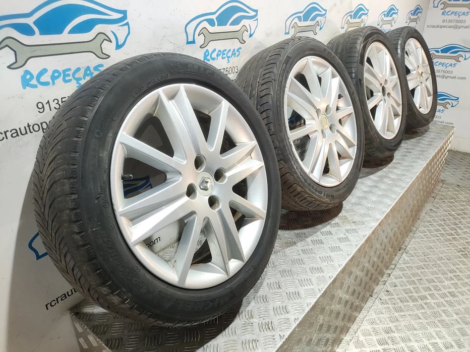 - Conjunto Jantes 17 Originais Renault Megane 2 MK2 6,5J ET49 4x100