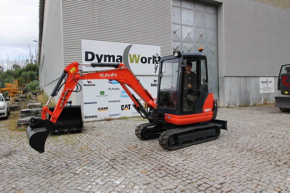 Escavadora Minigiratória de Rastos Kubota KX61 | Mini Giratória |TOTALMENTE RECONDICIONADA – GARANTIA 12 MESES / 1.000 HORAS