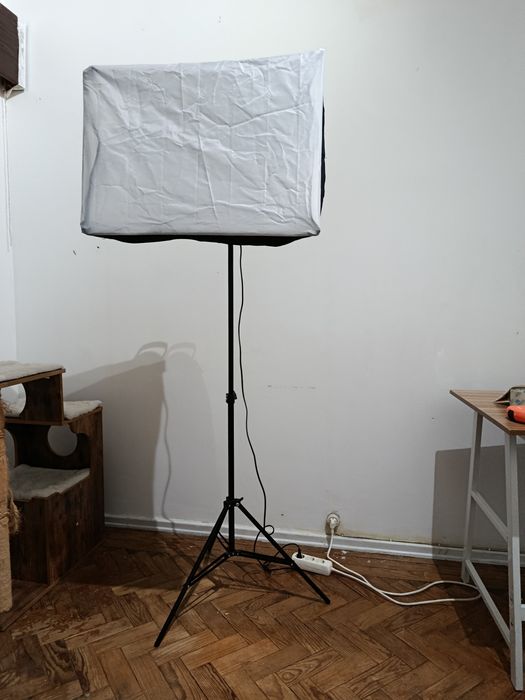 Softbox de fotografia com tripé ajustável – 173 cm