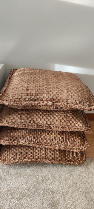 4 Almofadas decorativas de corda