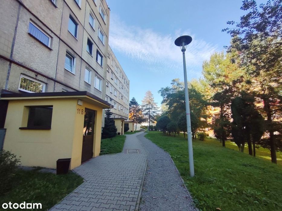 48 m², 2 pokoje, I piętro, balkon i zieleń