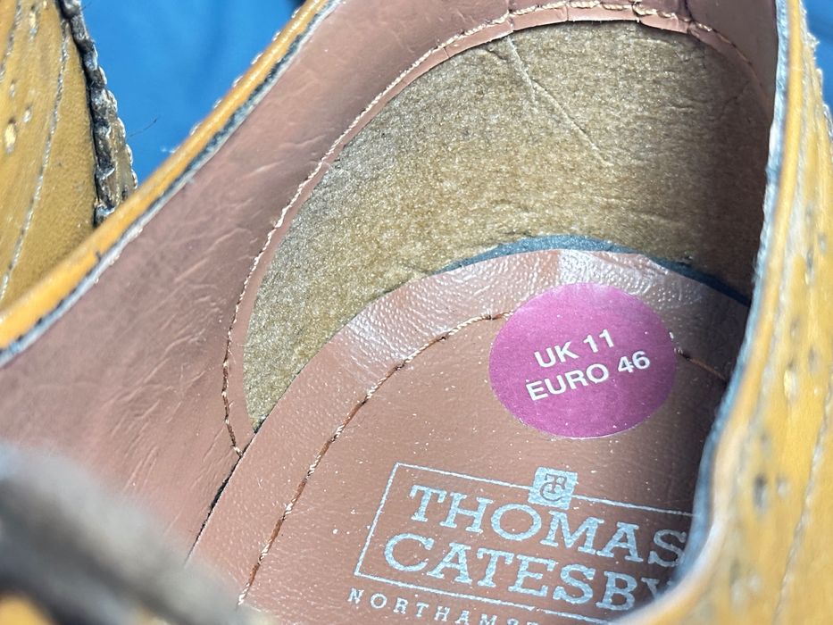 Buty męskie skórzane brogsy Thomas Catesby Angielska Marki