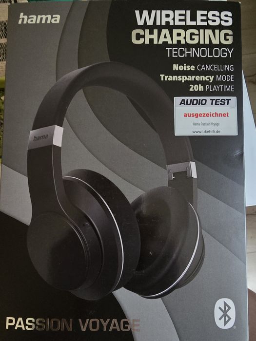Słuchawki bezprzewodowe HAMA Bluetooth Passion Voyage nauszne z ANC czarne.