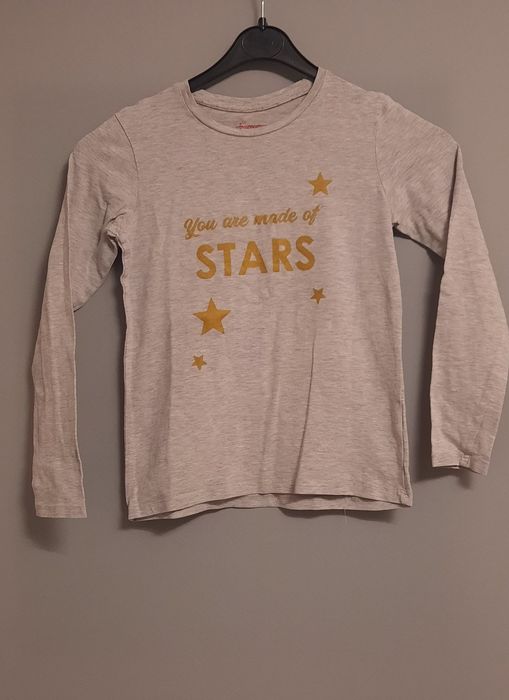 Bluzka dziewczęca Young Style r. 140 napis gwiazdki bdb