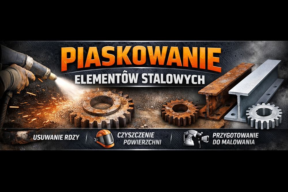 Piaskowanie elementów stalowych
