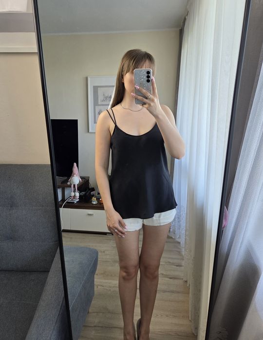 Jedwabny top Zara 100% jedwab silk classic summer chic elegant