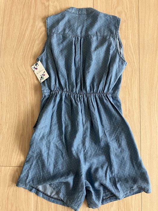 Nowy kombinezon letni, jeans, 164 cm