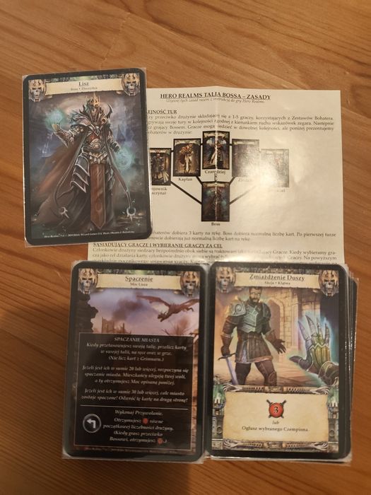 Hero Realms [PL] - pakiet 2 dodatków: Talia bosa Smok oraz Lisz