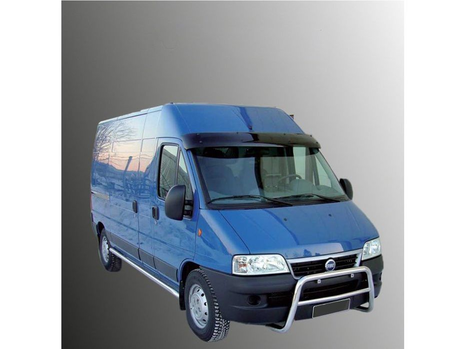 Fiat Ducato 1995-2006 Козирьок на лобове скло (чорний глянець, 5мм)