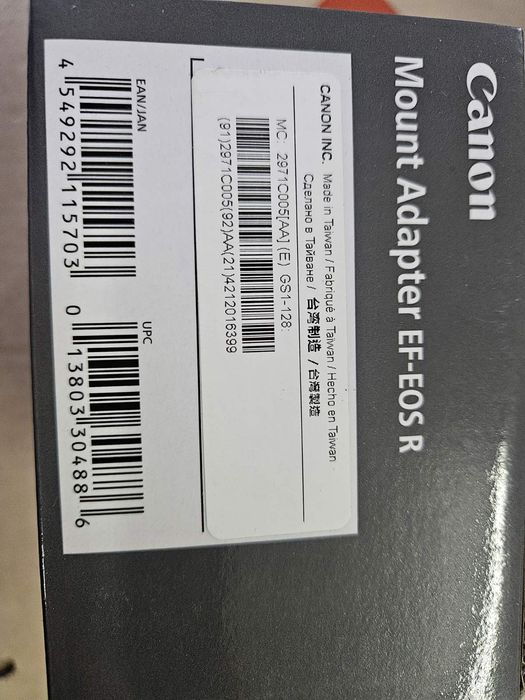Адаптер Canon EF - EOS R. Нові. Гарантія 24 місяці.
