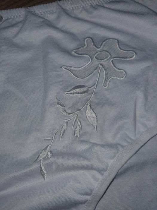 Figi majtki damskie białe XXXL vintage