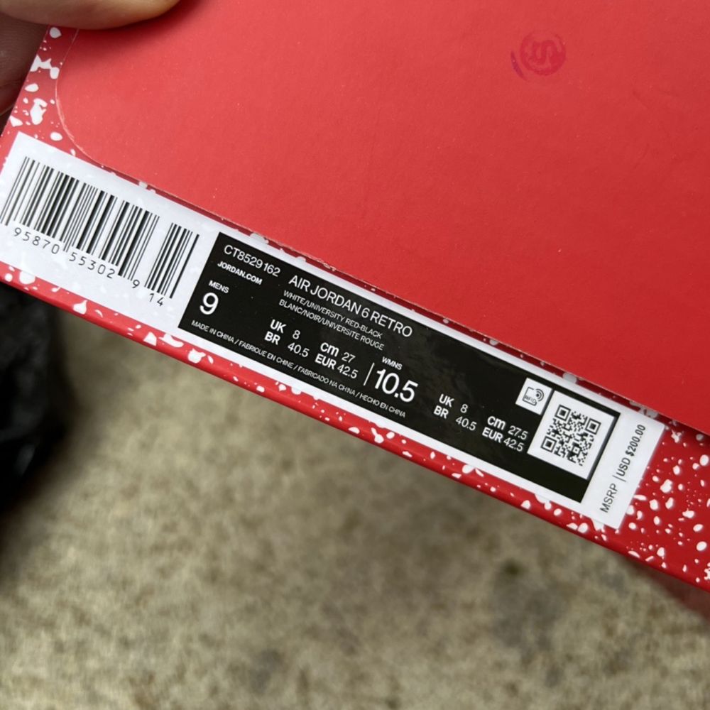 Nike Air Jordan 6 Retro Red Oreo 5 200 Olx