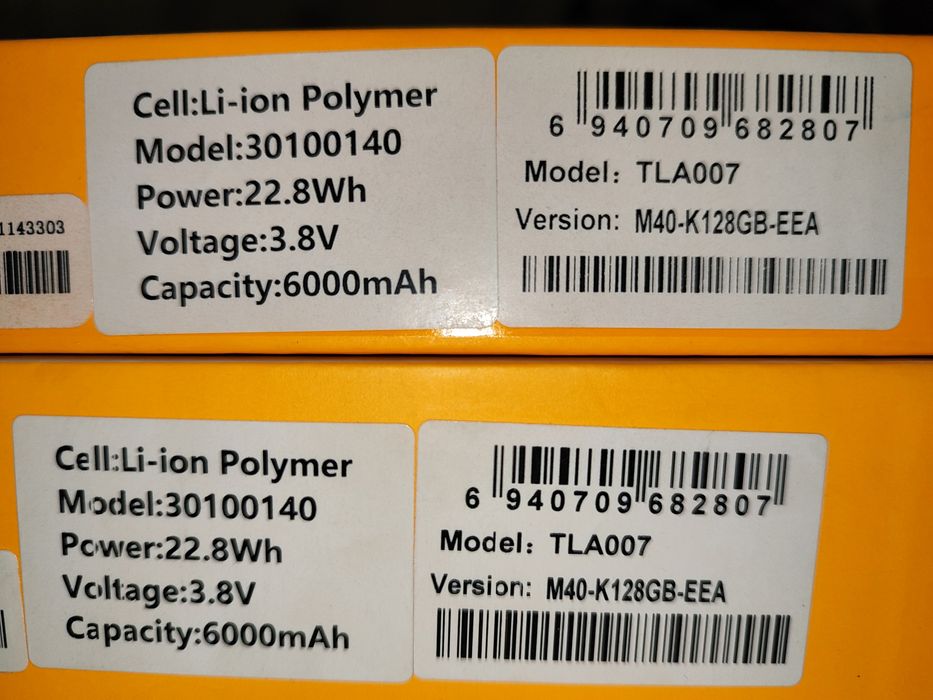 2 планшета Teclast M40