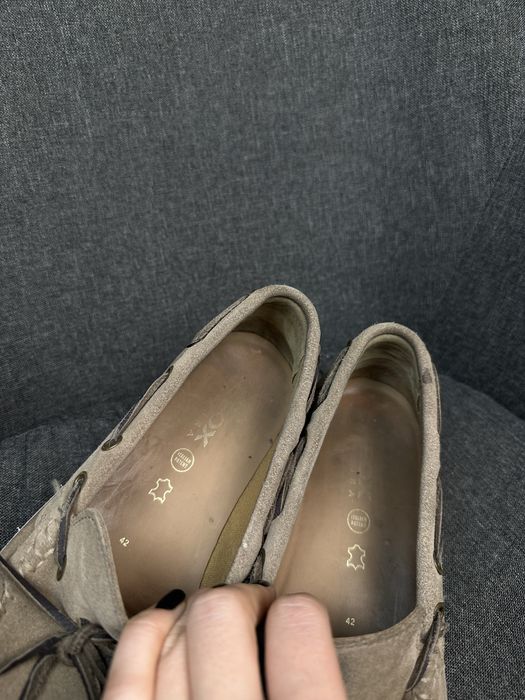 Фірмові шкіряні туфлі топсайдери мокасини geox