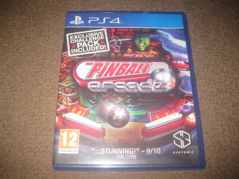 Jogo "Pinball Arcade" para a Playstation 4/Impecável!
