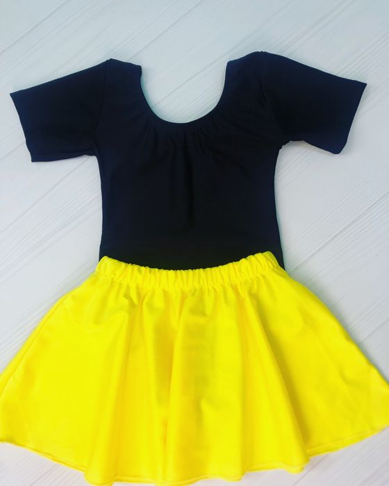 Купальник для танців з юбкою Тріко Боді