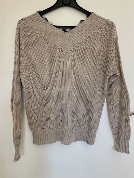 Camisola de malha com renda (Shein, tamanho S)
