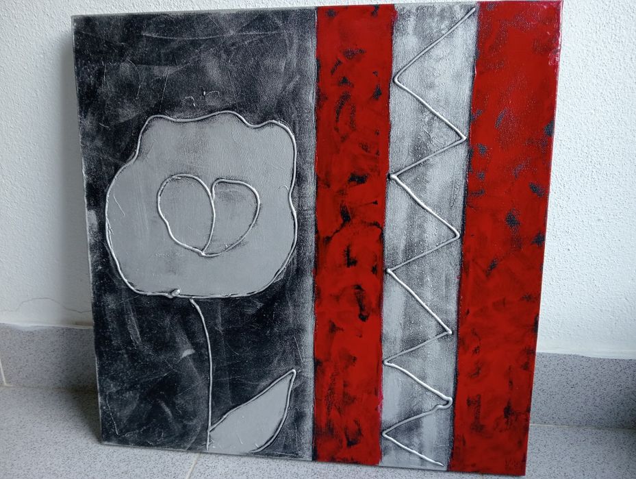 Quadro em Óleo sobre Tela "Floralis"