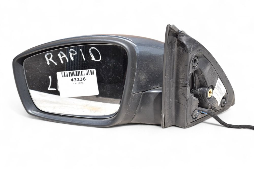 Lusterko Lewe 5 PIN SKODA RAPID II SEAT TOLEDO IV 12-17 KOD LAKIERU LF8L UK