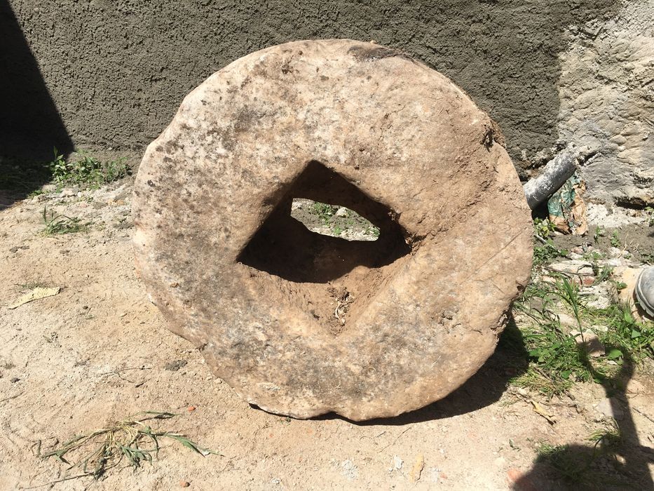 Pedra mó decoracao moinho