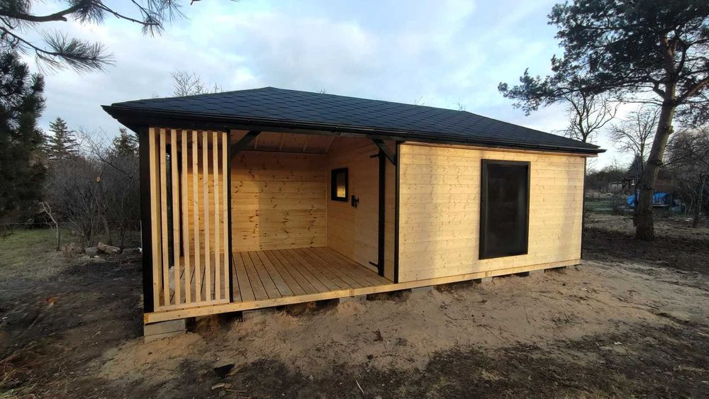 Domek drewniany,domek ogrodowy,domek narzędziowy, altana, 21 m2 3x7(6)