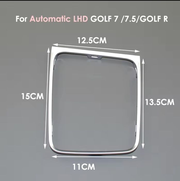 Aro moldura manete moca velocidades automática DSG vw golf mk7 mk7.5