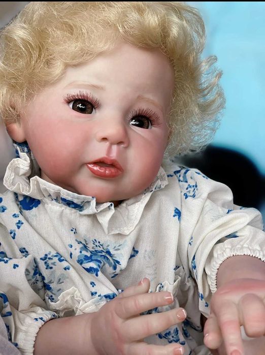 56) АКЦІЯ !!!-Кукла Реборн Младенец Djem Premium Class 3D окрас 50см