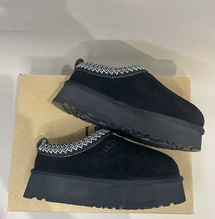 Ugg TAZZ Platform Black чорні угг на хутрі 38р 24см