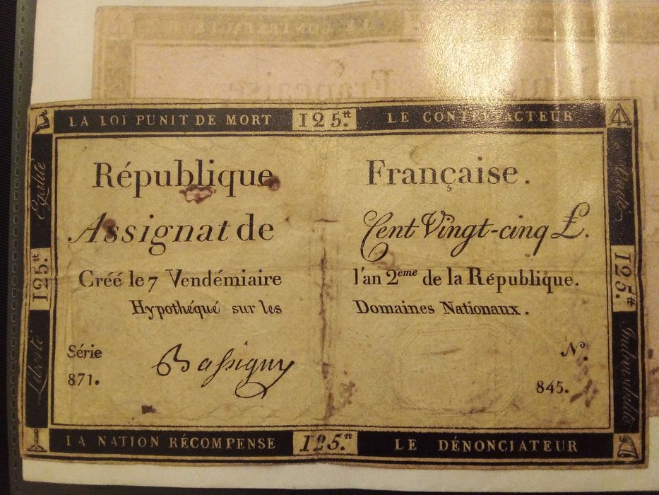 "Asignat" Revolução Francesa