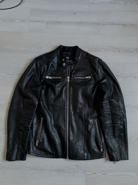 vintage leather jacket - купить мужскую одежду - Цена на OLX.ua