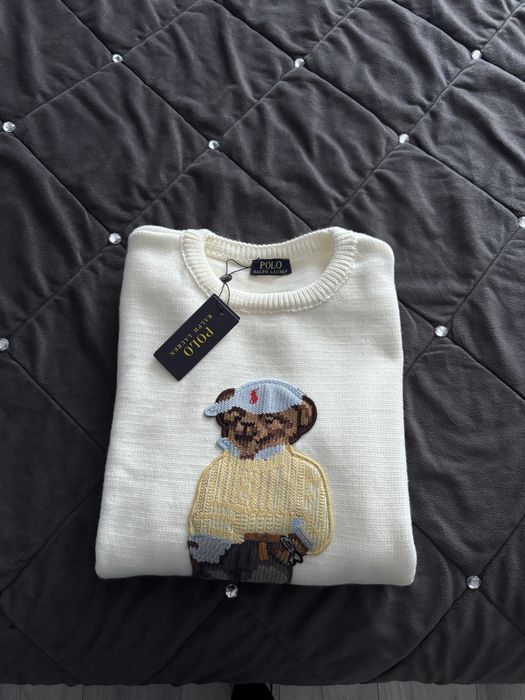 Sweter polo miś Xl