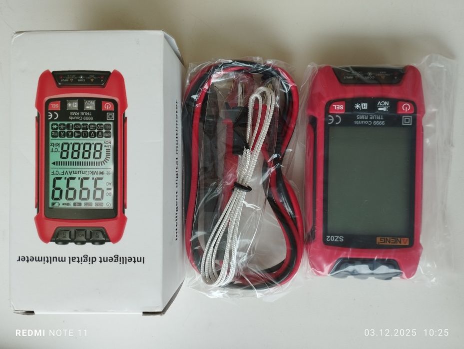 Aneng SZ02 цифровой мультиметр полный автомат True Rms 9999отс.